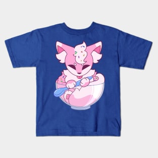 Strawberry Ice Cream Fox Kids T-Shirt